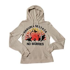 Disney Size S Hakuna Matata Hoodie Sweatshirt